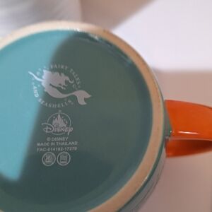 Disney Teal Mug with Orange Handle - The Little Mermaid Accent